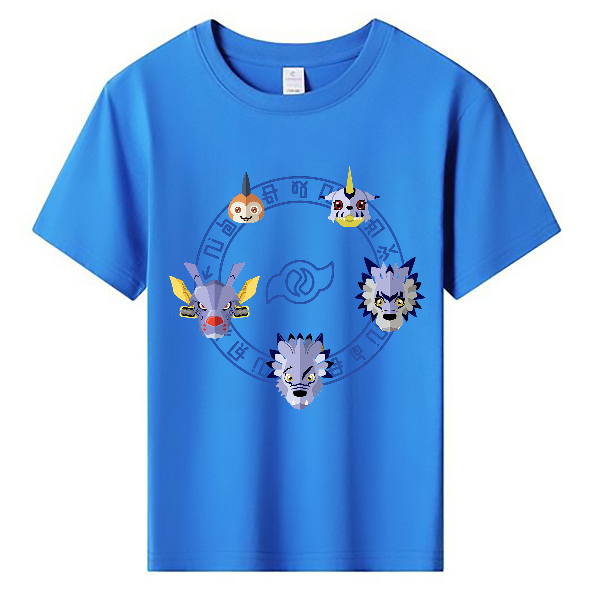 （画像用） Digimon デジタルモンスター/デジモン 綿100％キッズTシャツ（フロントプリント）